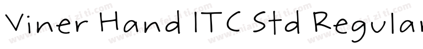 Viner Hand ITC Std Regular字体转换